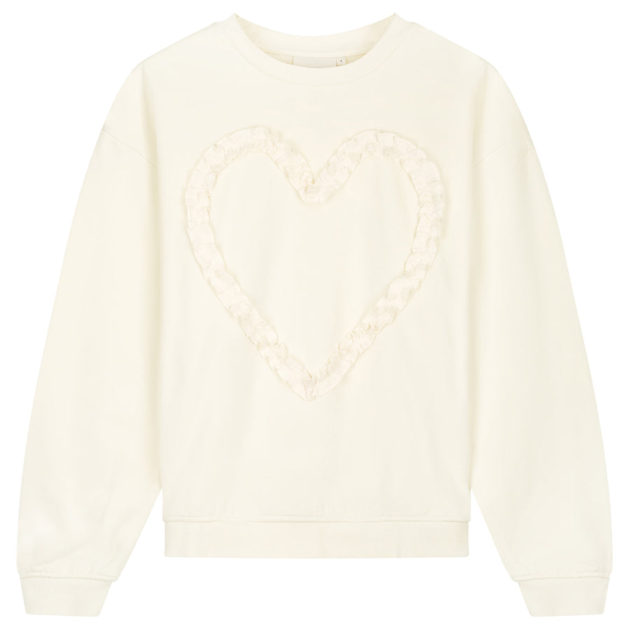 FABIENNE CHAPOT SWEATER ARCHIE HEART COSY WHITE