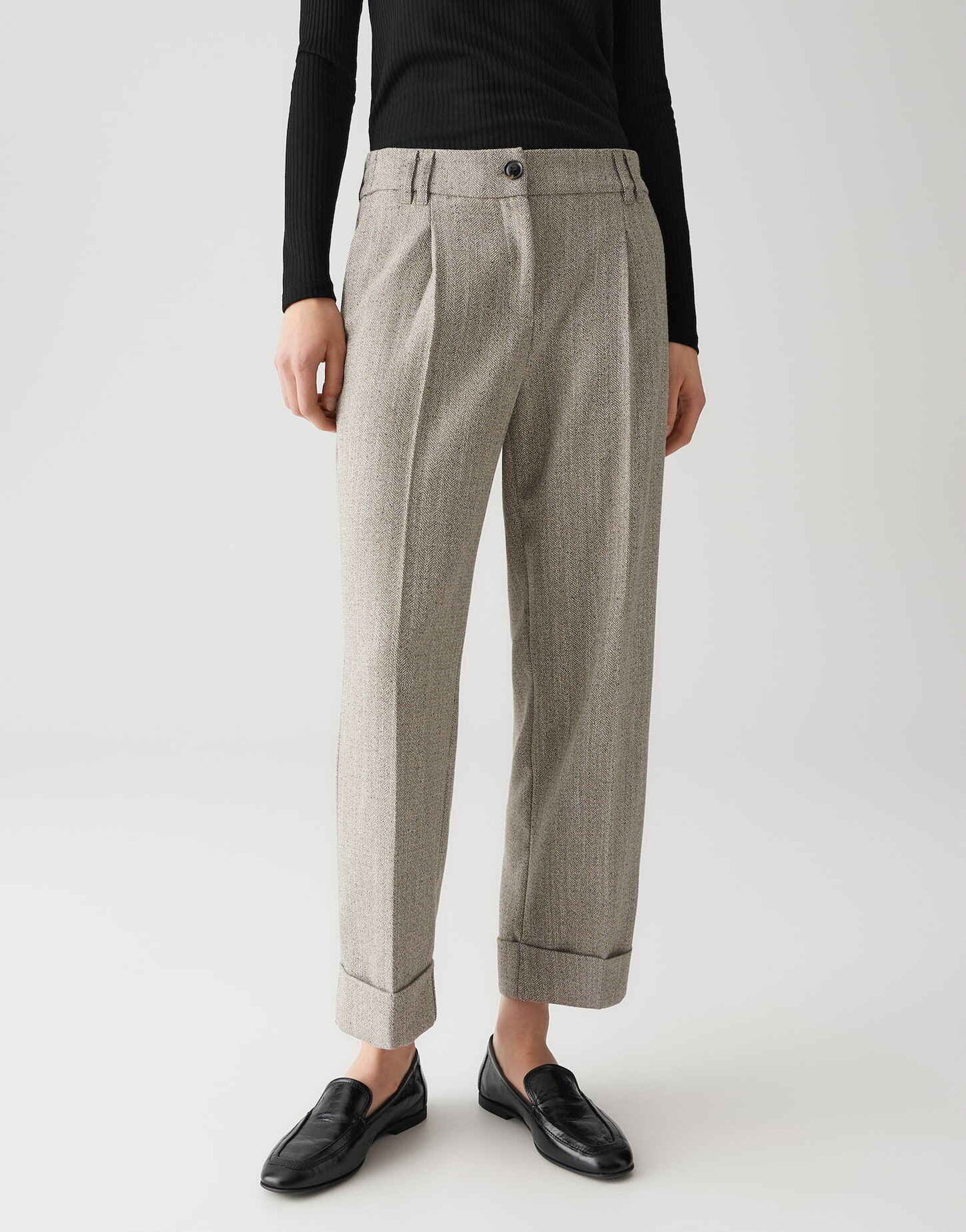 OPUS BROEK MEERI HERRINGBONE MACADAMIA