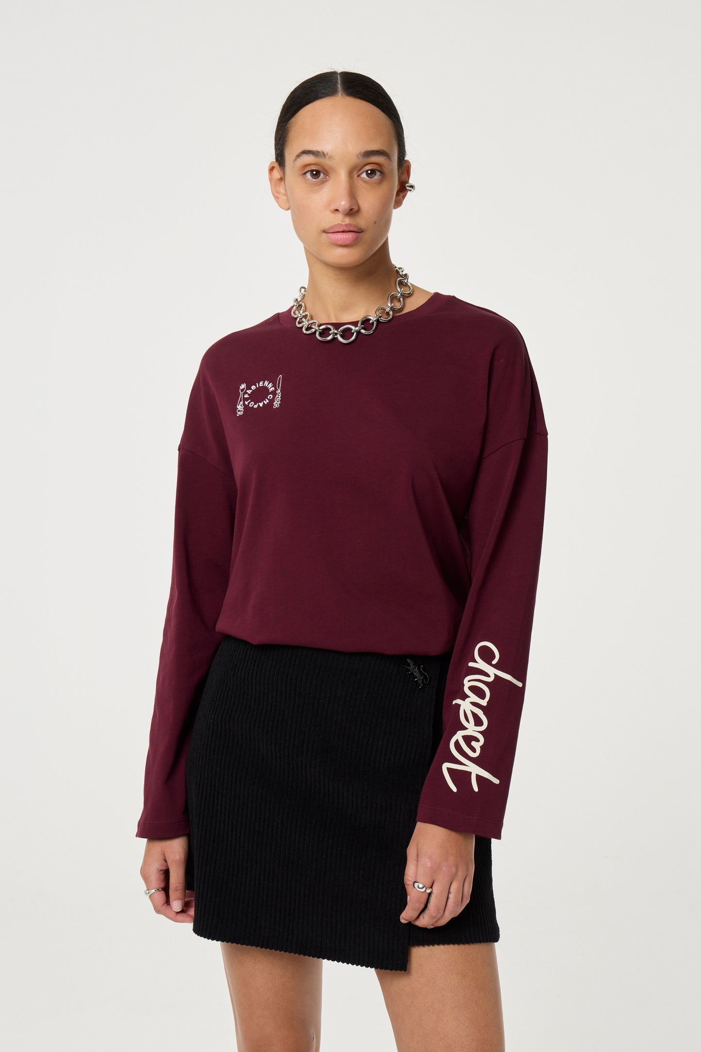 FABIENNE CHAPOT SHIRT PHILEINE DEEP BURGUNDY