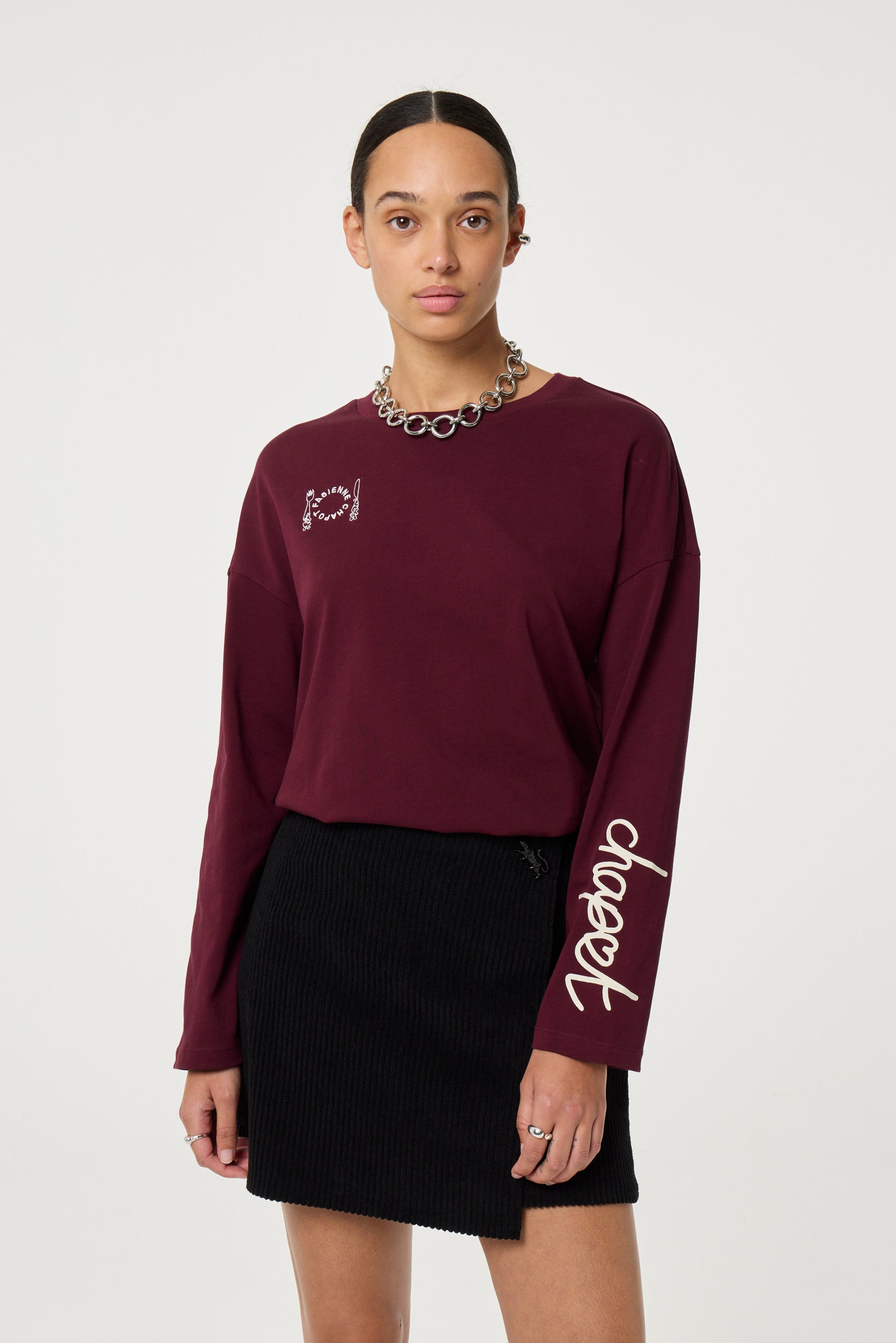 FABIENNE CHAPOT SHIRT PHILEINE DEEP BURGUNDY