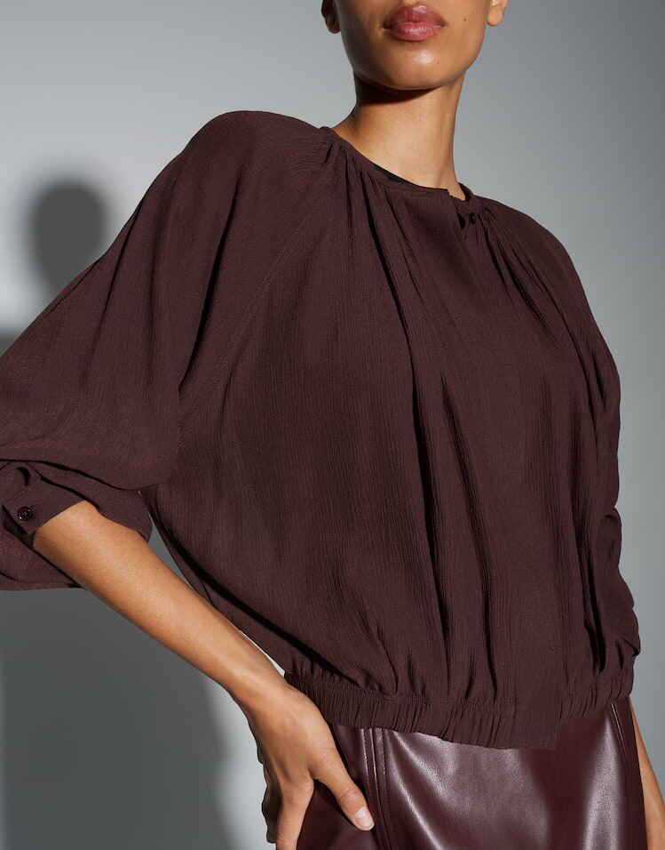 OPUS BLOUSE FALUNA DARK GRAPE