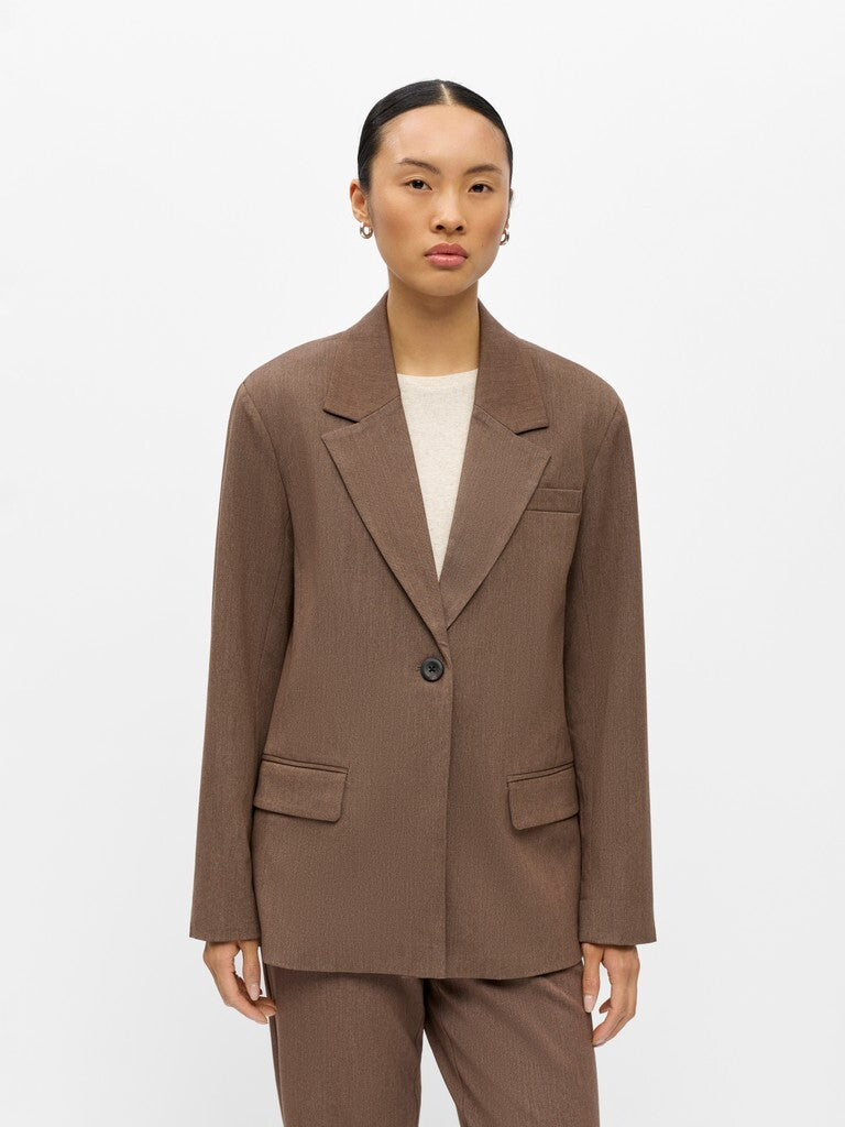 OBJECT BLAZER LISA CARAFE/MELANGE