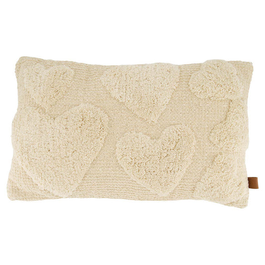 ZUSSS KUSSEN HARTJES ECRU