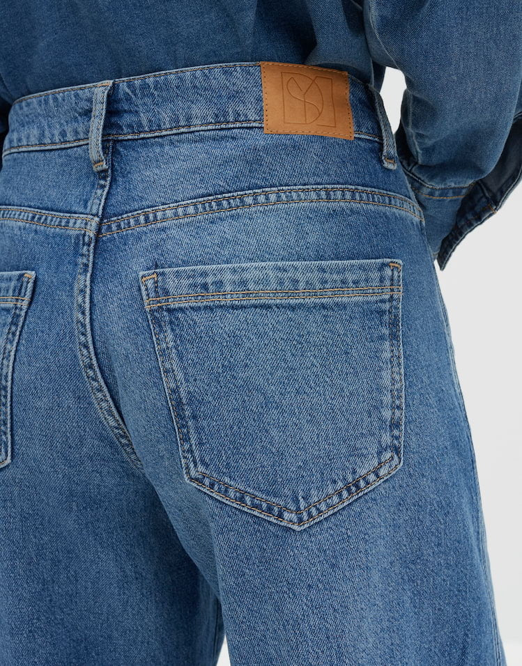 SOMEDAY JEANS CELLMA PALAZZO TWIST MID BALANCE BLUE