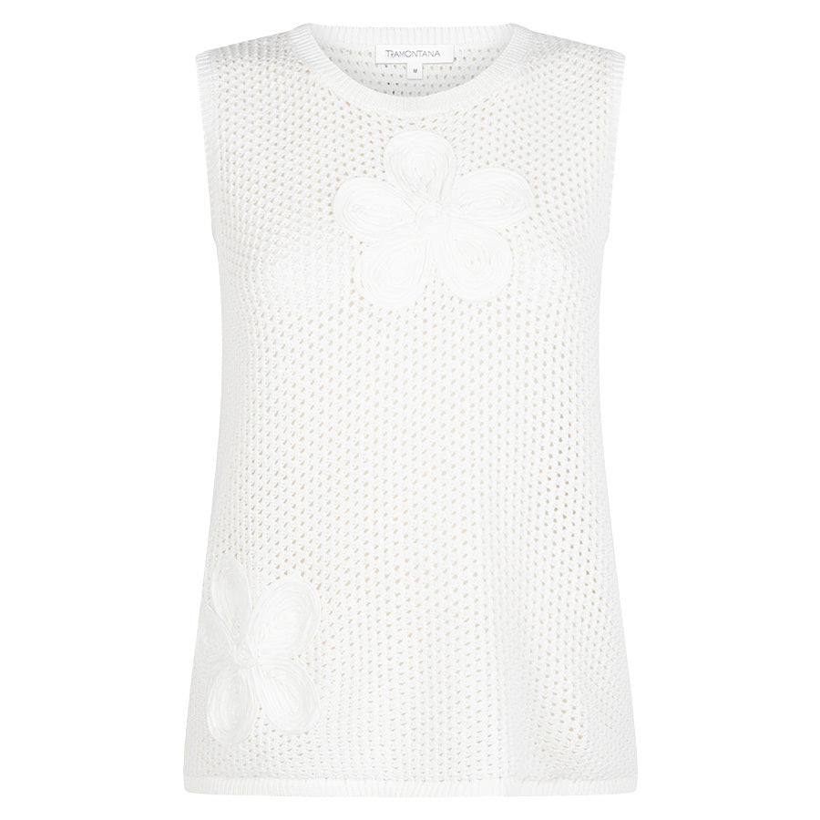 TRAMONTANA TOP CROCHET OFF-WHITE