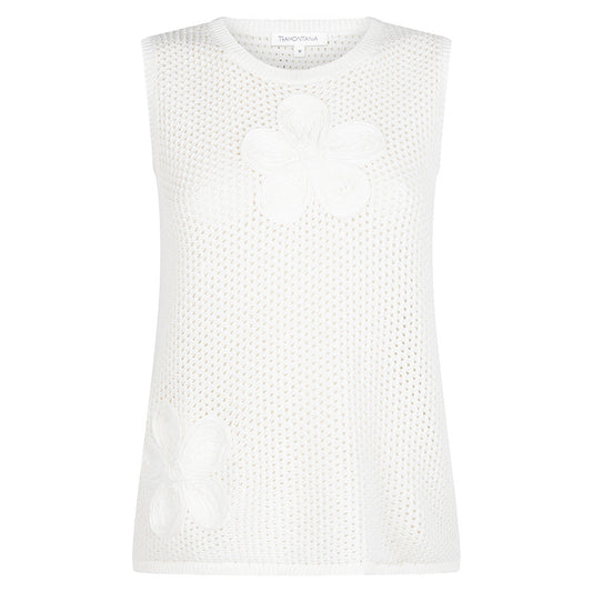 TRAMONTANA TOP CROCHET OFF-WHITE