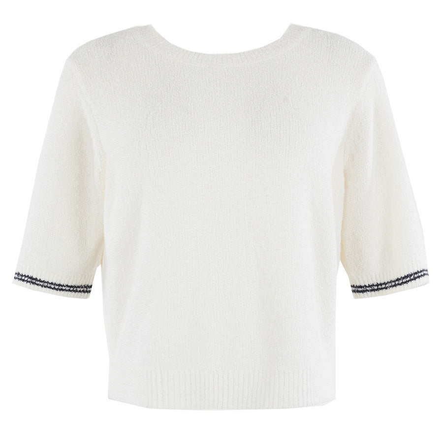 ANNA BLUE TRUI OLETA CREAM SOLID