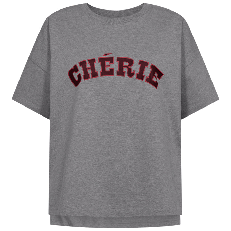 FREEQUENT T-SHIRT CAROL MED. GREY MEL./PORT ROYALE