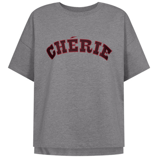 FREEQUENT T-SHIRT CAROL MED. GREY MEL./PORT ROYALE