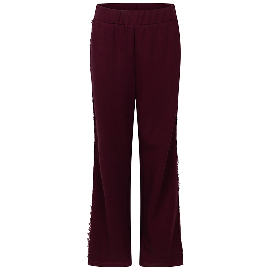 TRAMONTANA BROEK LACE POMEGRANATE