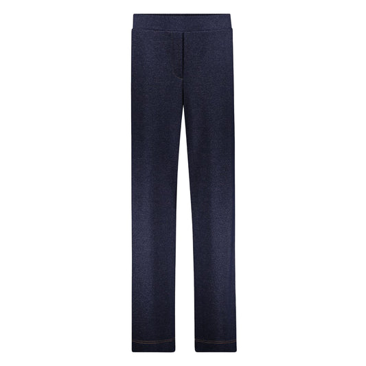 GEISHA PANTALON MET DENIMLOOK BLUE