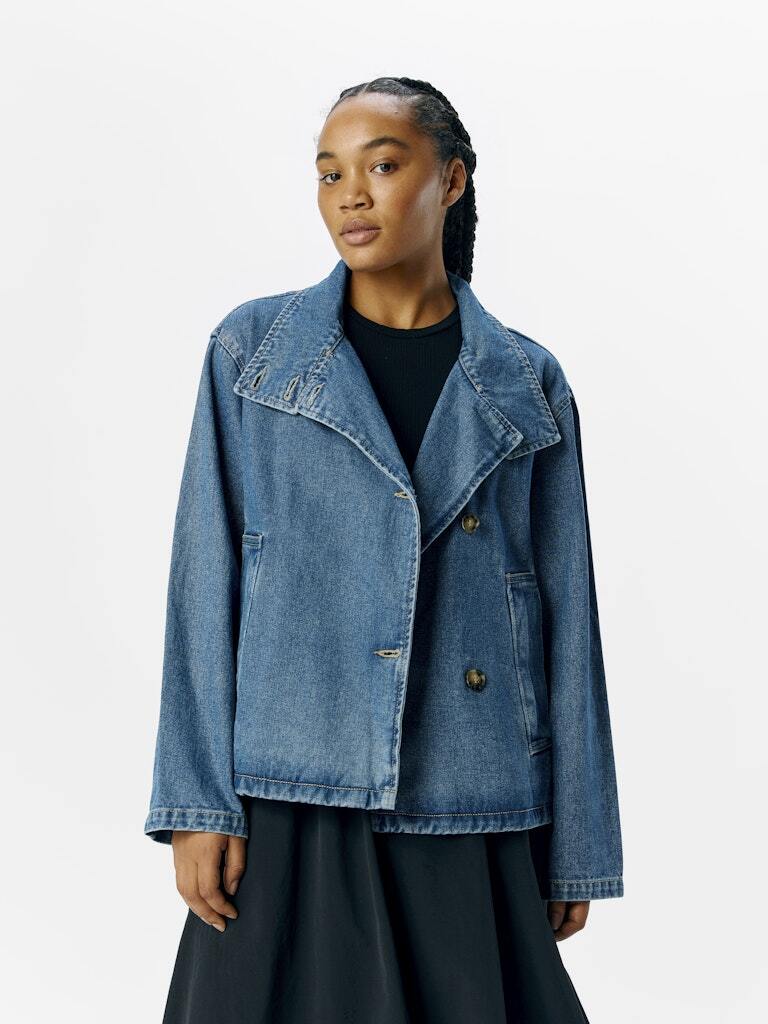 OBJECT JACKET TILLA MEDIUM BLUE DENIM