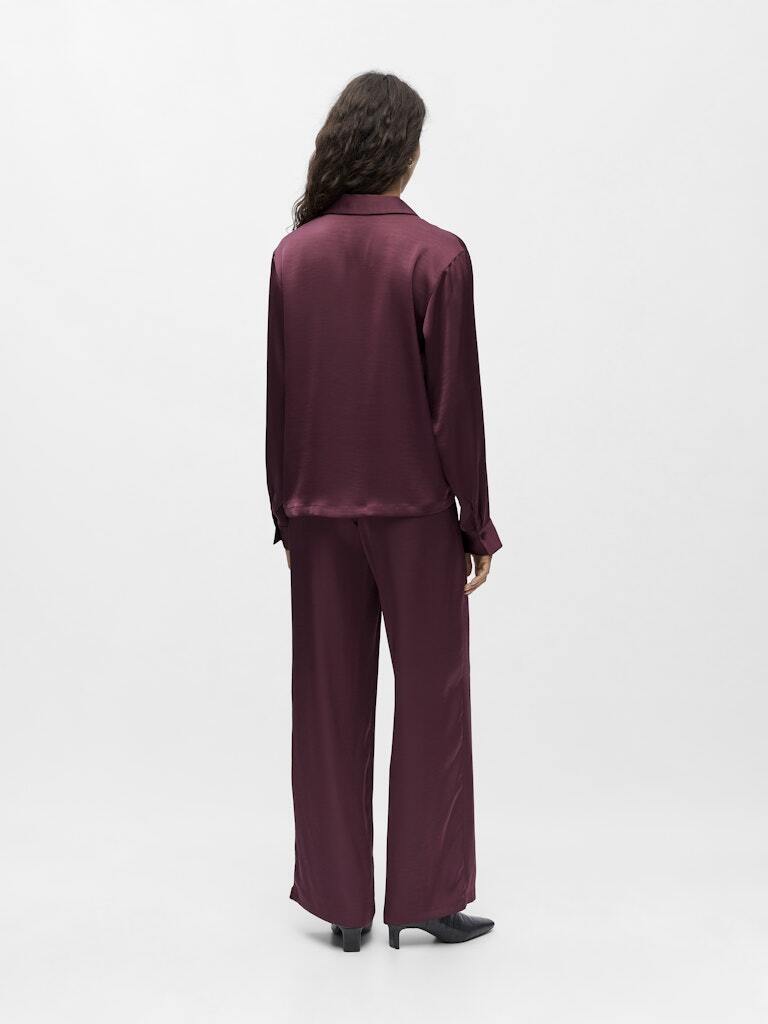 OBJECT BLOUSE CHILLI MAUVE WINE