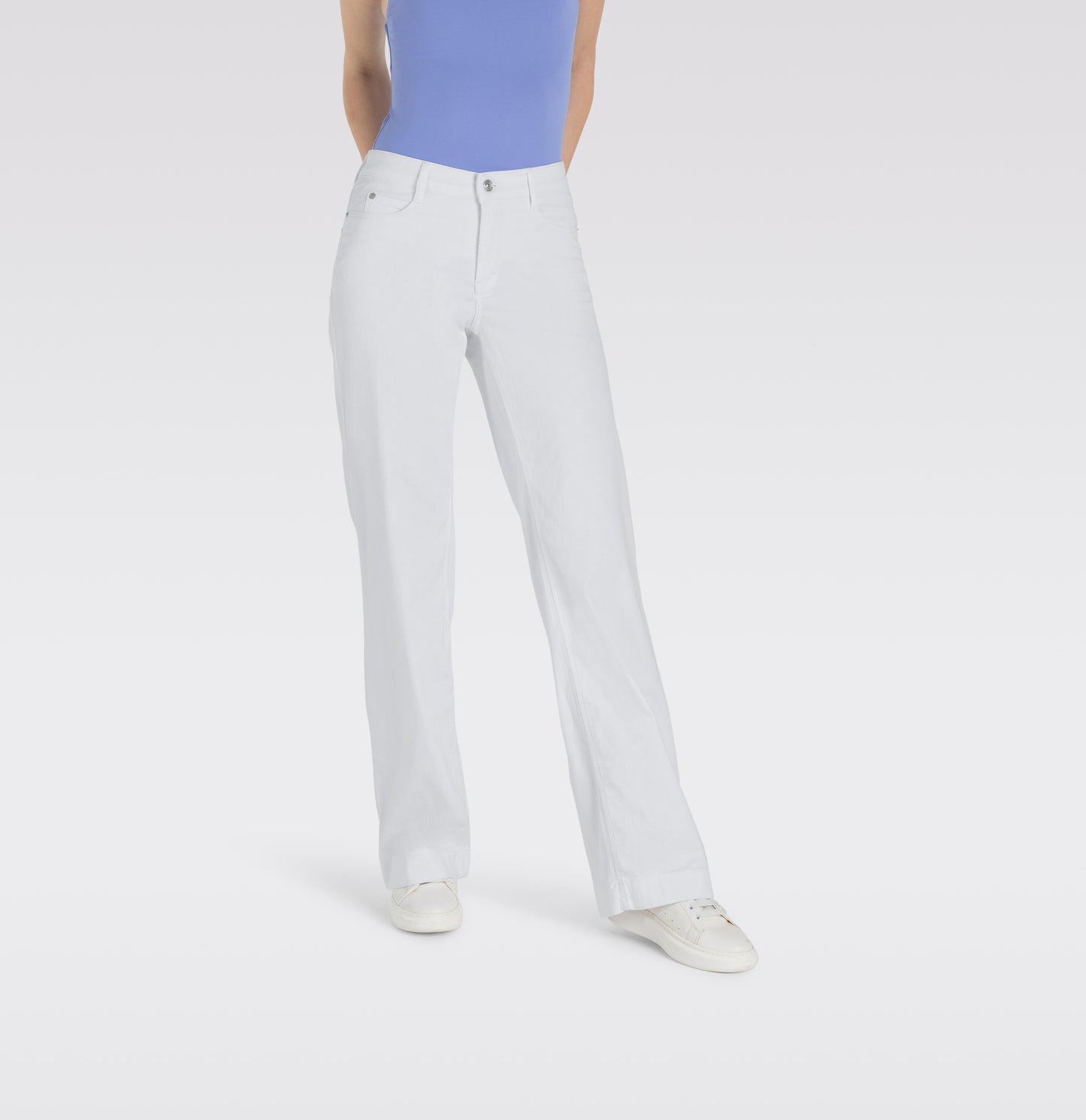 MAC JEANS DREAM WIDE WHITE DENIM