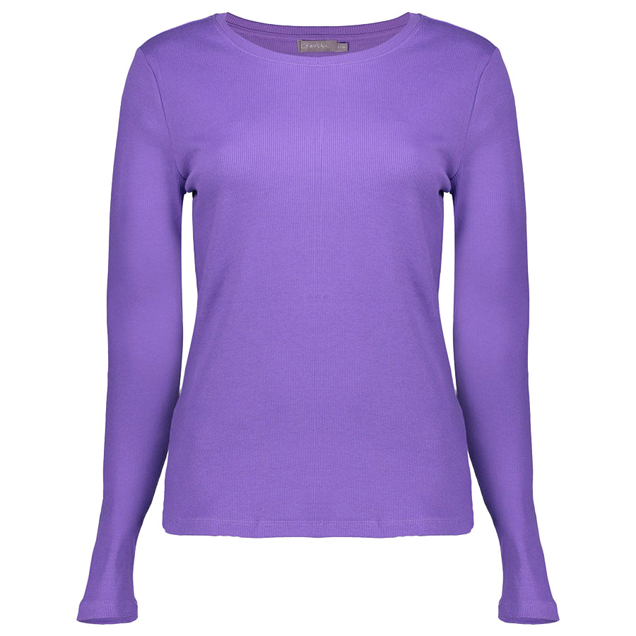 GEISHA SHIRT RIB PURPLE