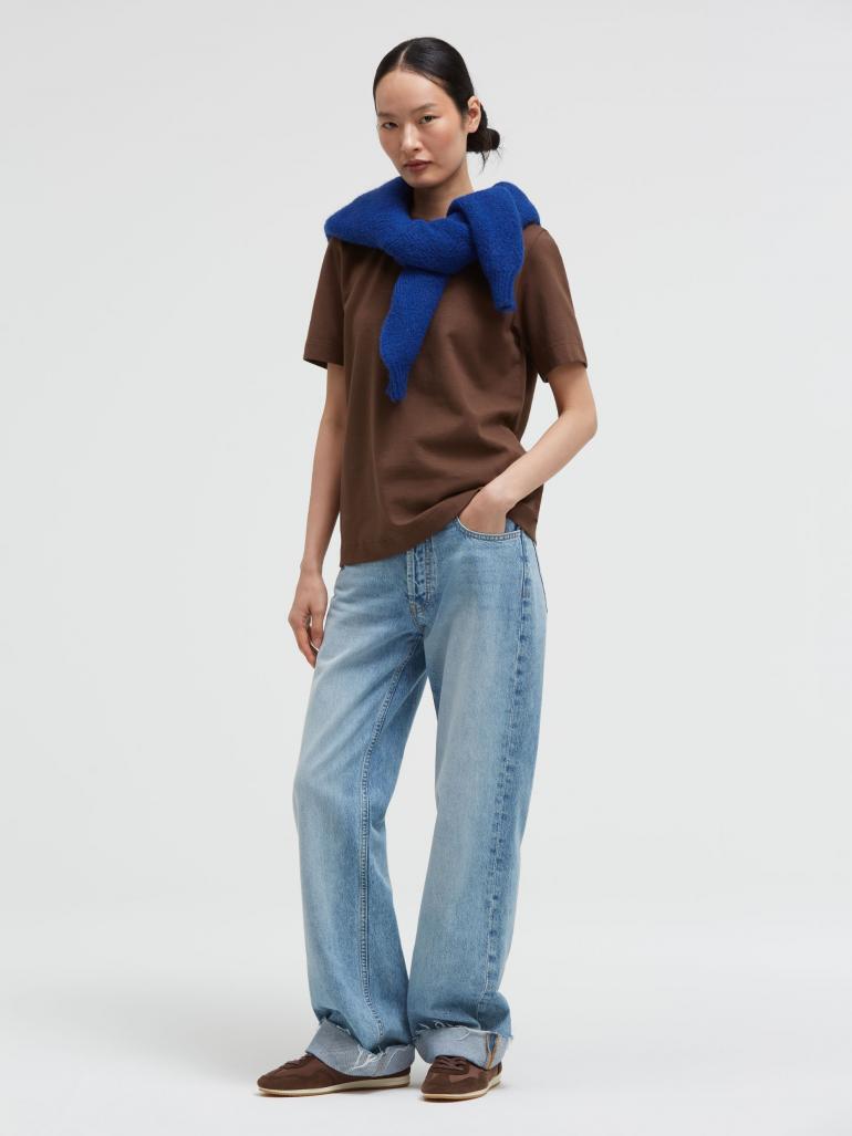 SENSES THE LABEL T-SHIRT BACKPRINT BROWNIE