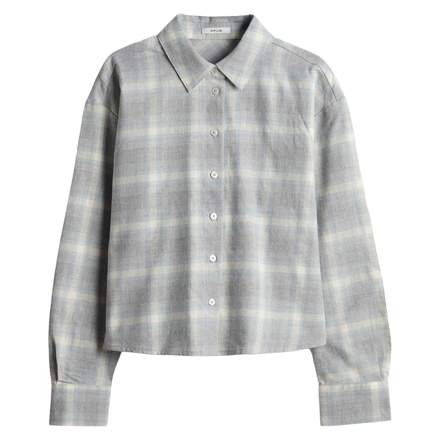 OPUS BLOUSE FLAKARO HAZY FOG MELANGE