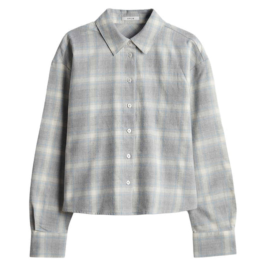 OPUS BLOUSE FLAKARO HAZY FOG MELANGE