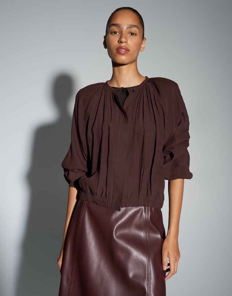 OPUS BLOUSE FALUNA DARK GRAPE