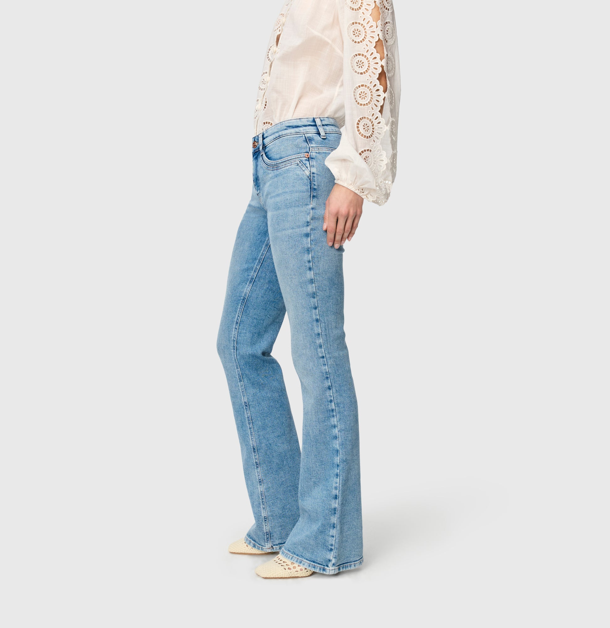 MAC JEANS DETROIT FLARED 90'S COOL WASH