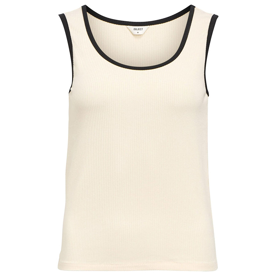 OBJECT TOP JAMIE SANDSHELL/BLACK COL