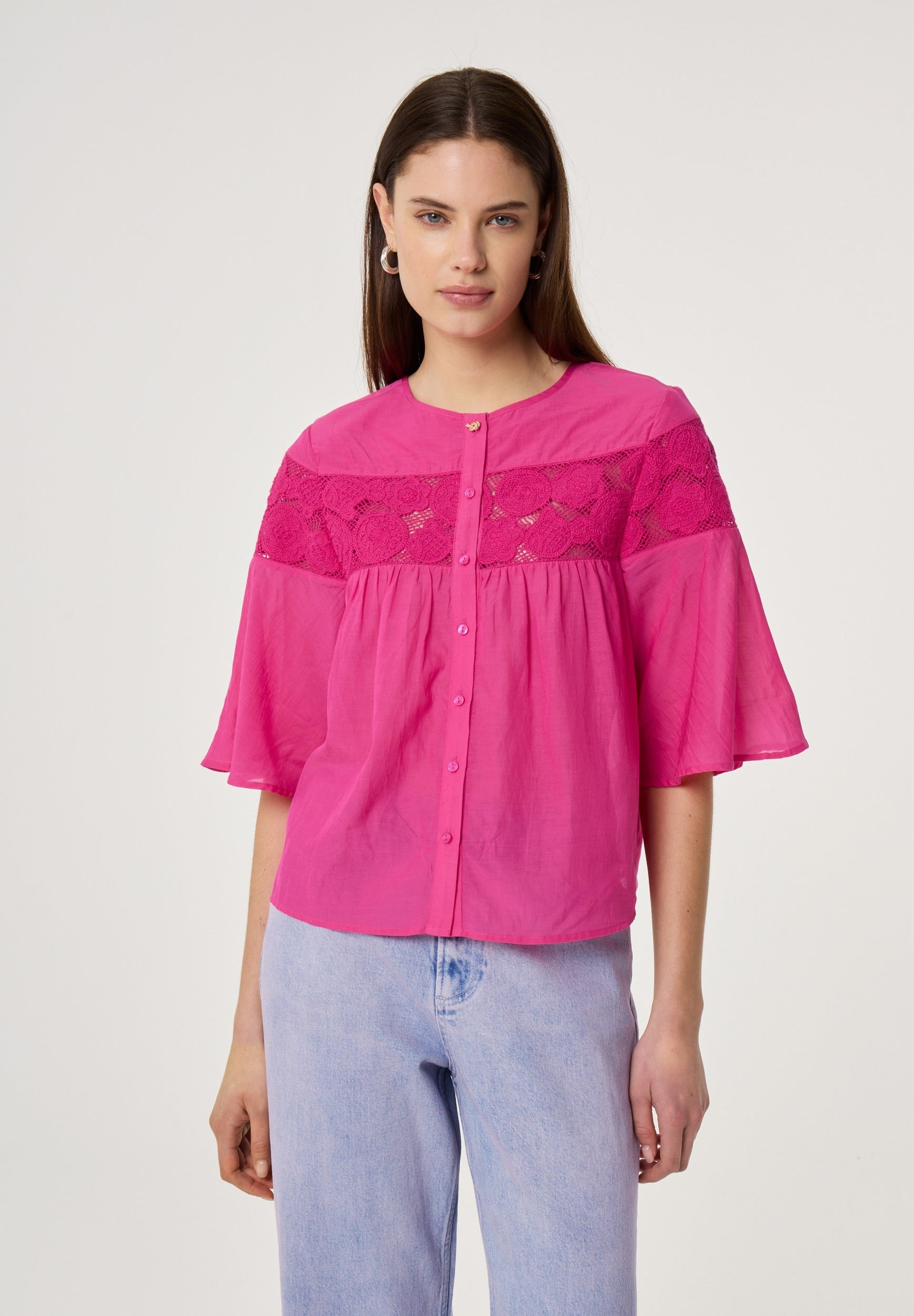 FABIENNE CHAPOT TOP KRISTEL FLASHY PINK