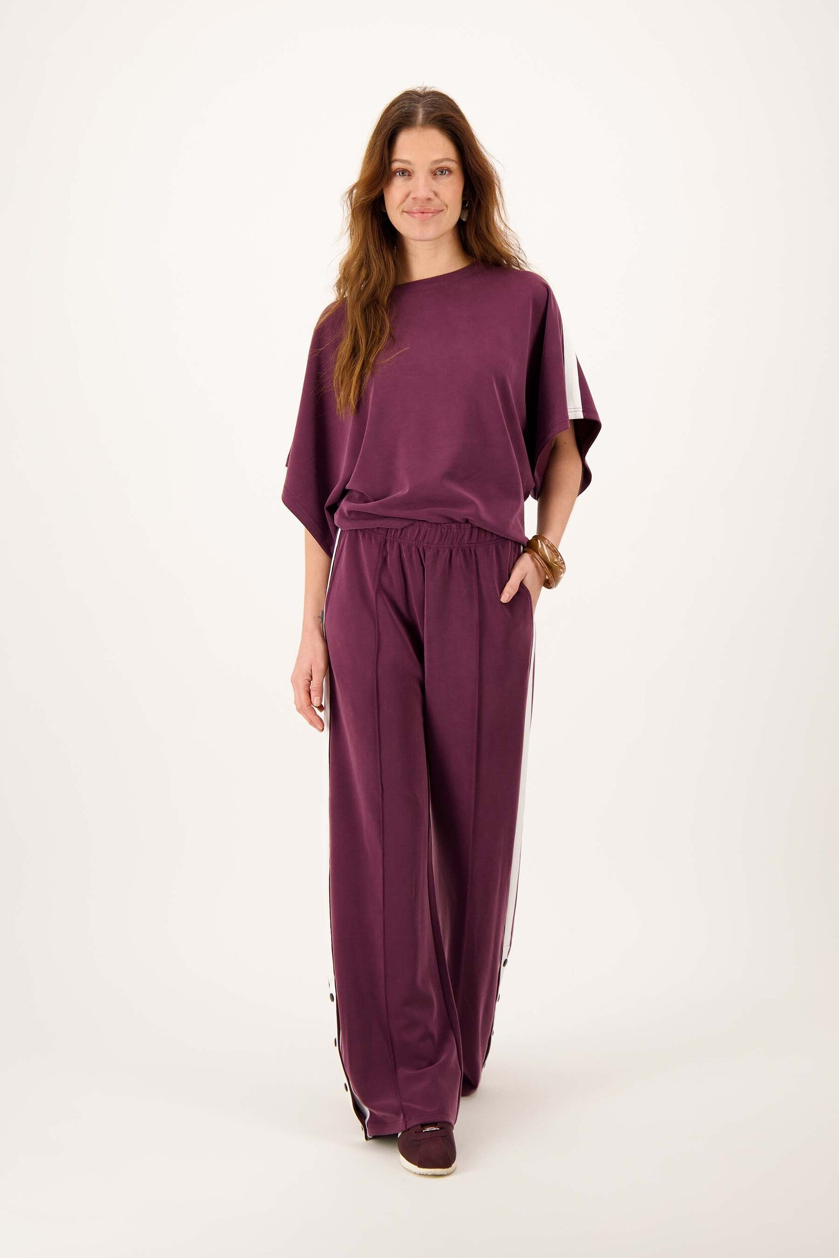 ZUSSS BOOTHALSTOP MET BIES EN VLINDERMOUW BURGUNDY