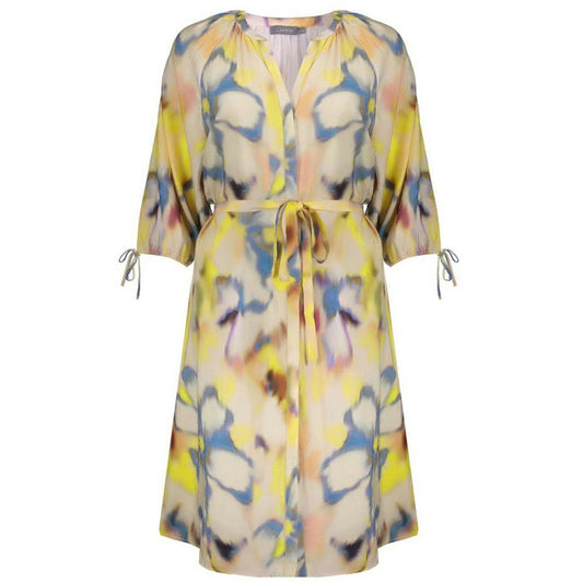 GEISHA JURK CHAMBRAY ECRU/LEMON