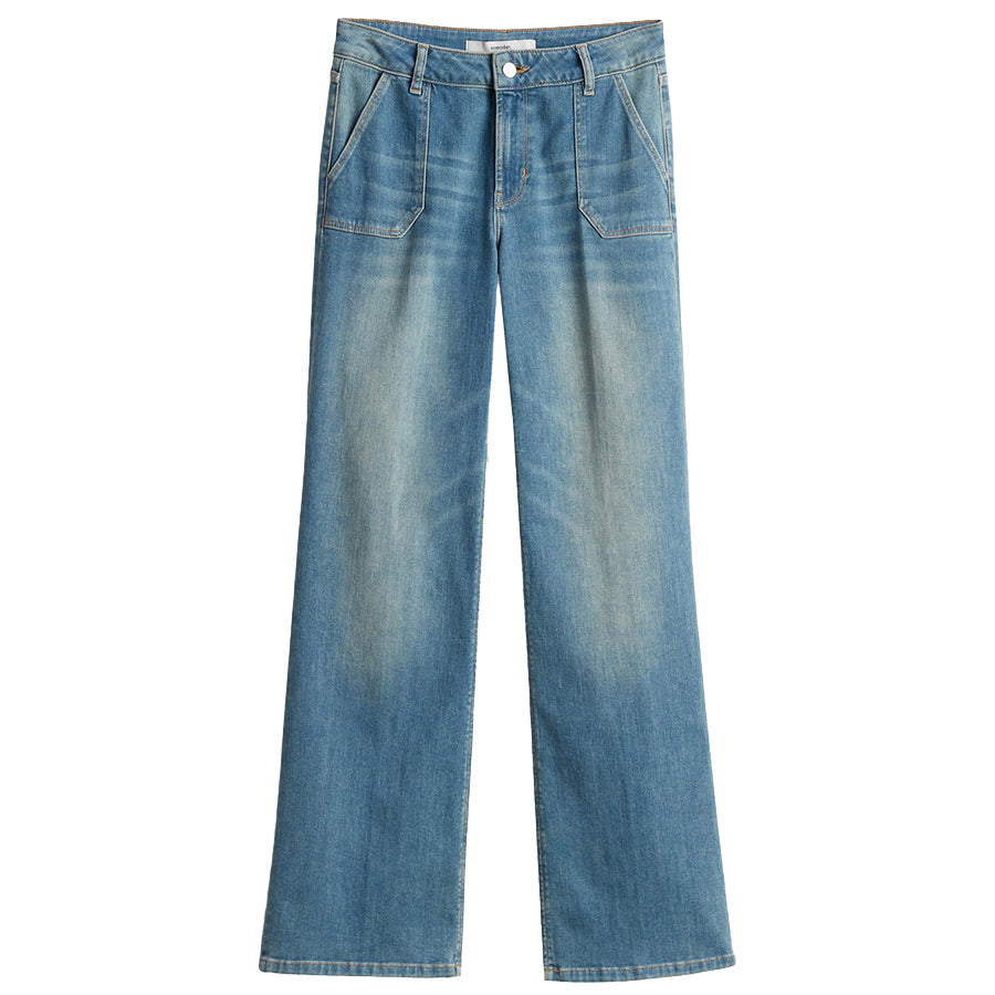 SOMEDAY JEANS CARIE UTILITY MID SOFT BLUE