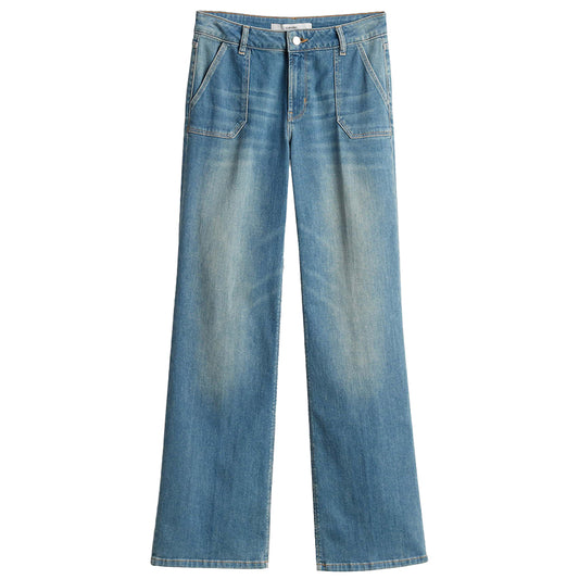 SOMEDAY JEANS CARIE UTILITY MID SOFT BLUE