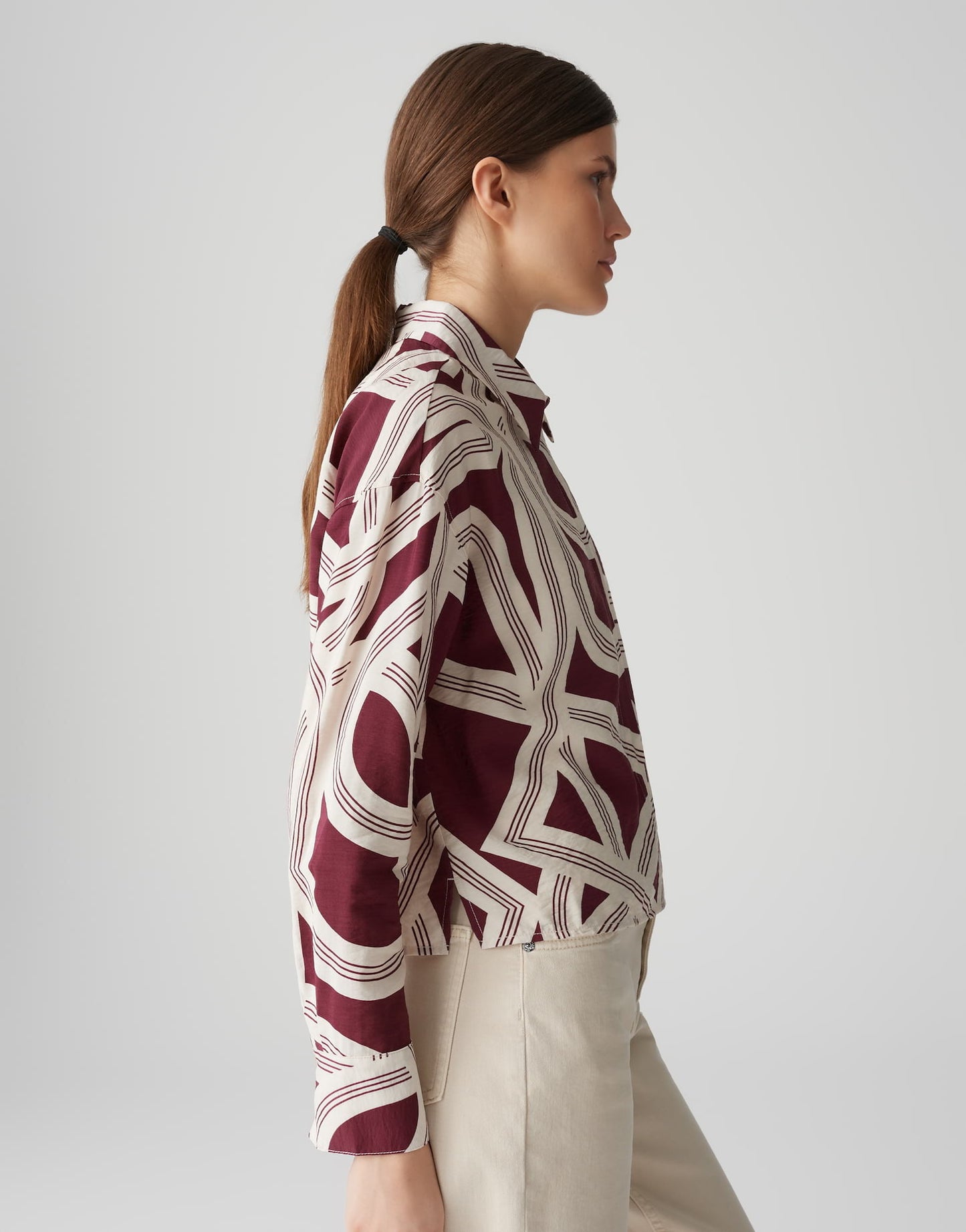 OPUS BLOUSE FAMENA LANE CASSIS