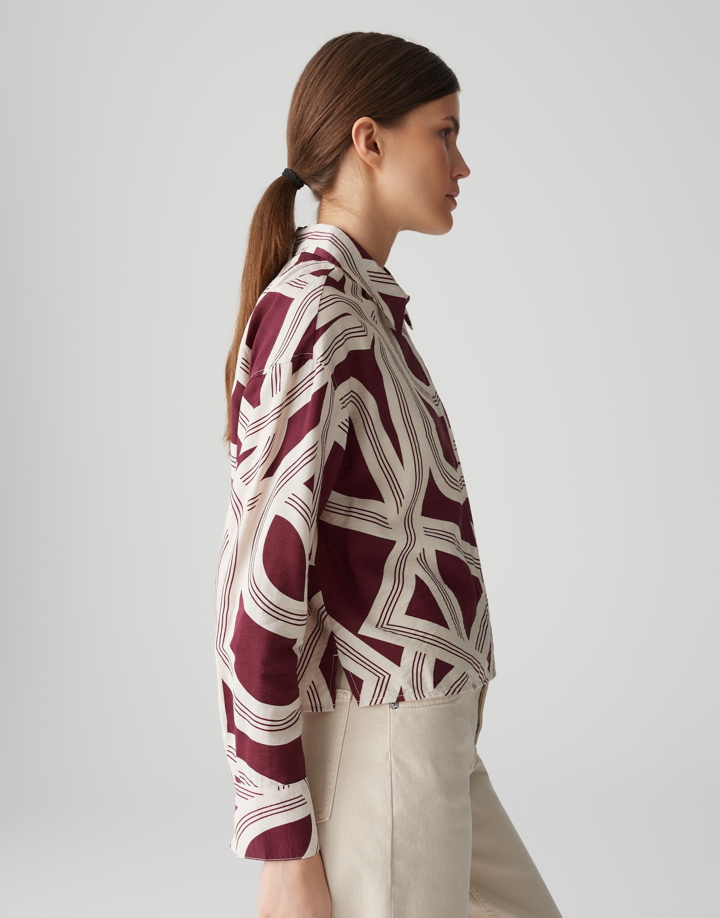 OPUS BLOUSE FAMENA LANE CASSIS