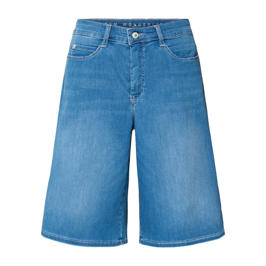 MAC JEANS DREAM WIDE BERMUDA SUMMER MID BLUE WASH