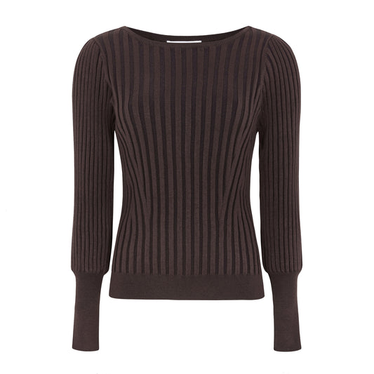 SOFT REBELS TRUI JILL CHOCOLATE PLUM