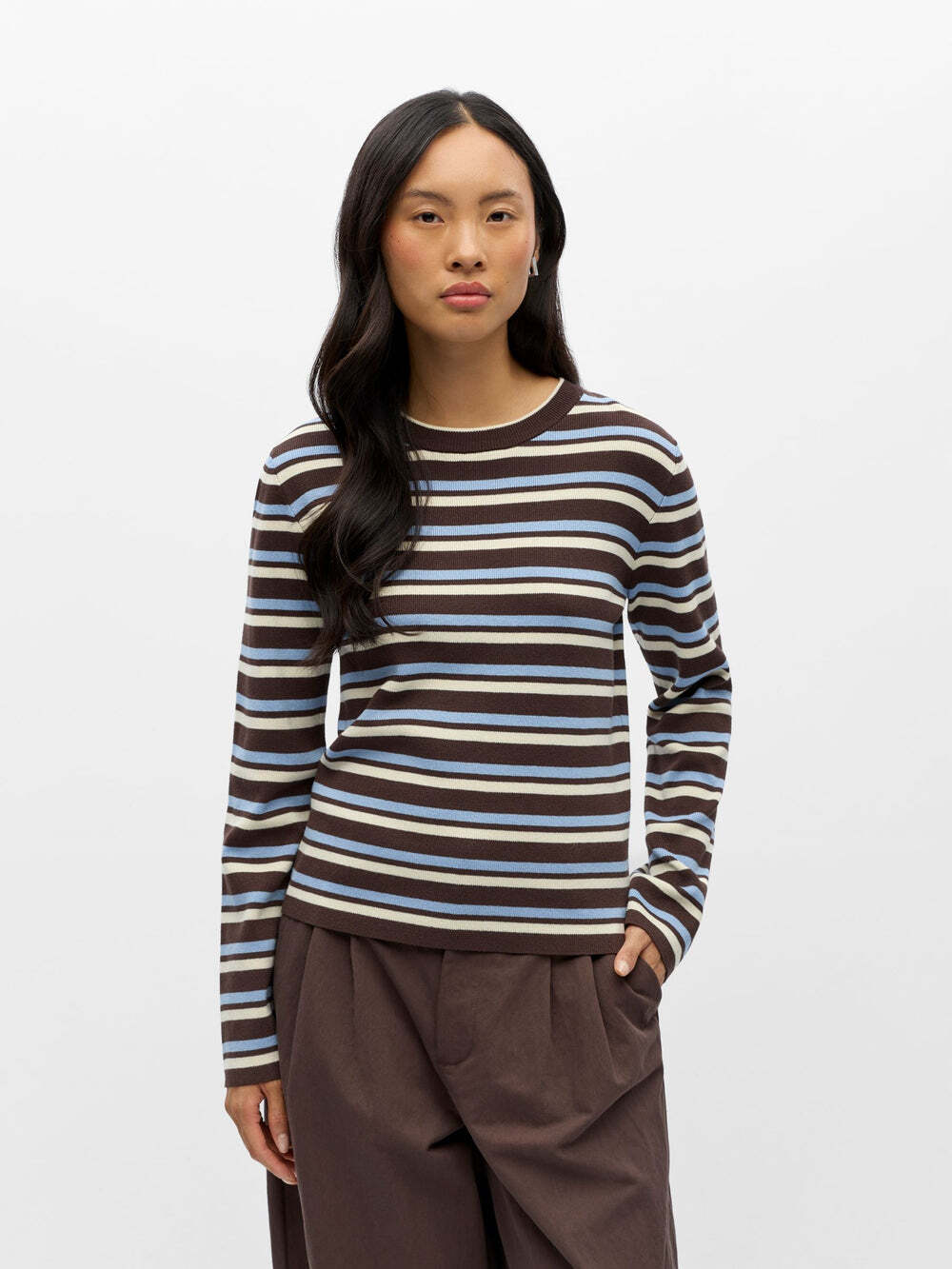 OBJECT SHIRT GERIBBELD SEAL BROWN/SERENITY + BIRCH