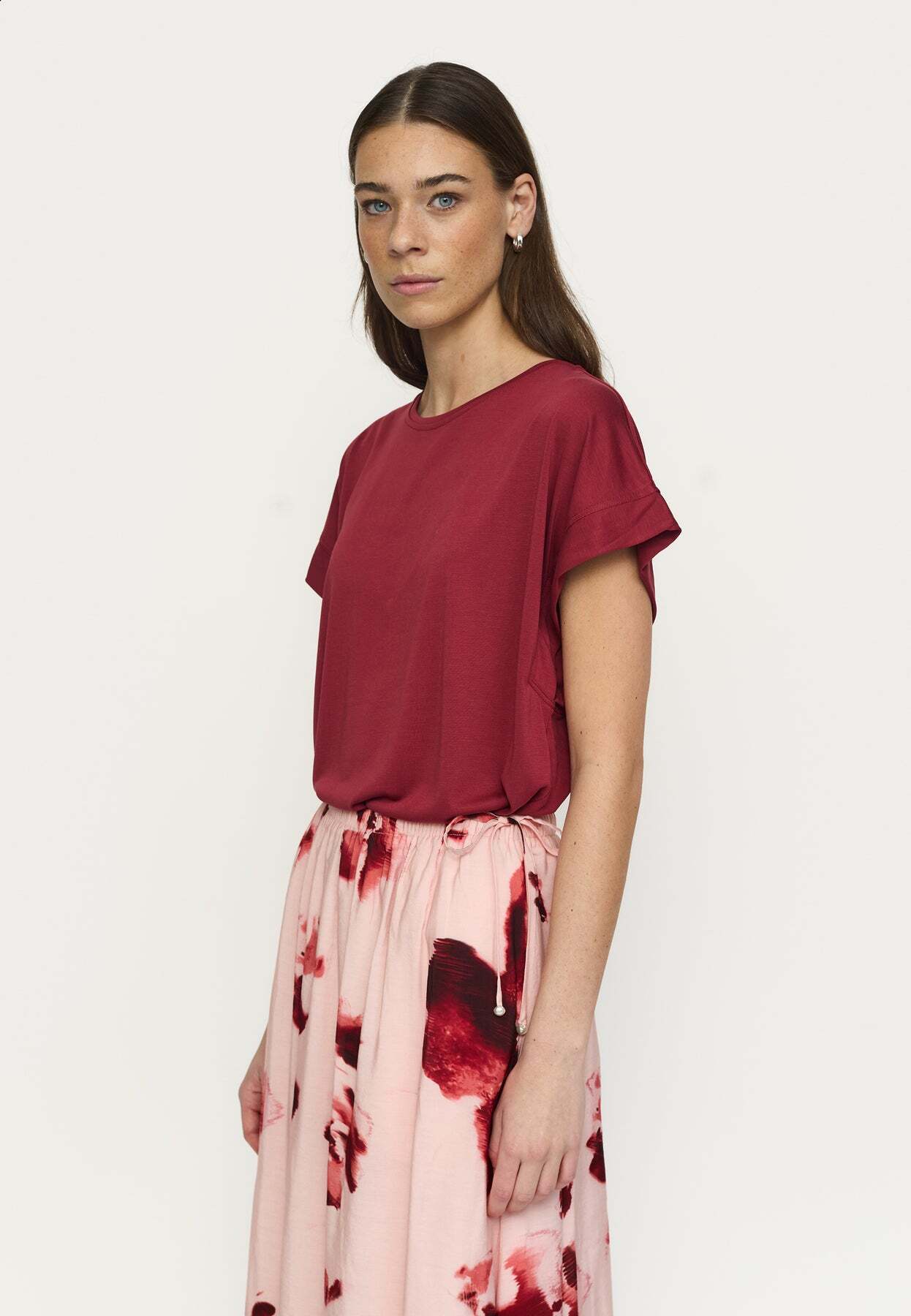 SOFT REBELS T-SHIRT ELLA BURNT RUSSET