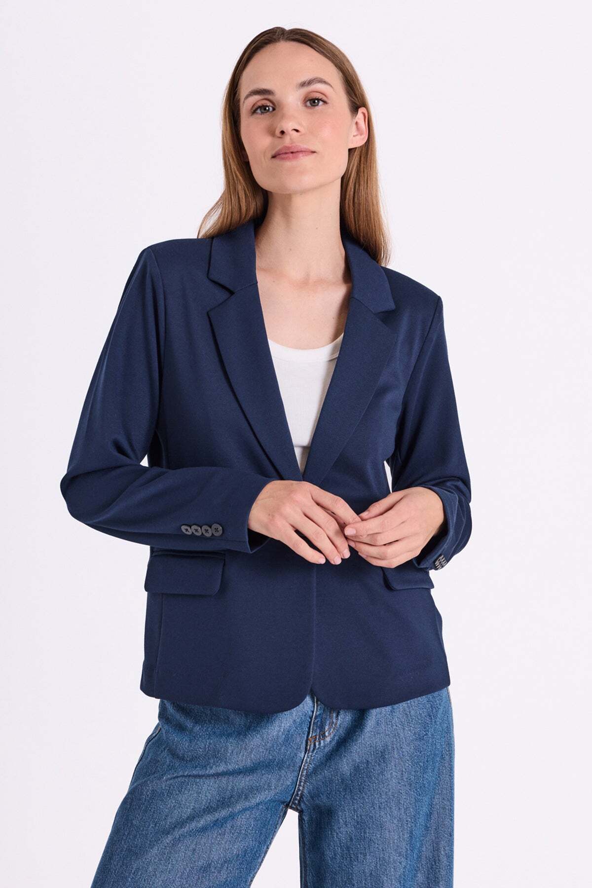 FREEQUENT BLAZER NANNI NAVY BLAZER
