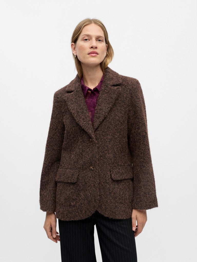 OBJECT BLAZER CELINA SEAL BROWN