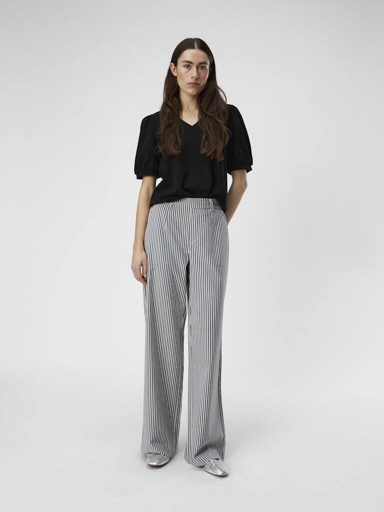 OBJECT BROEK LISA WIDE CLOUD DANCER/MOREL