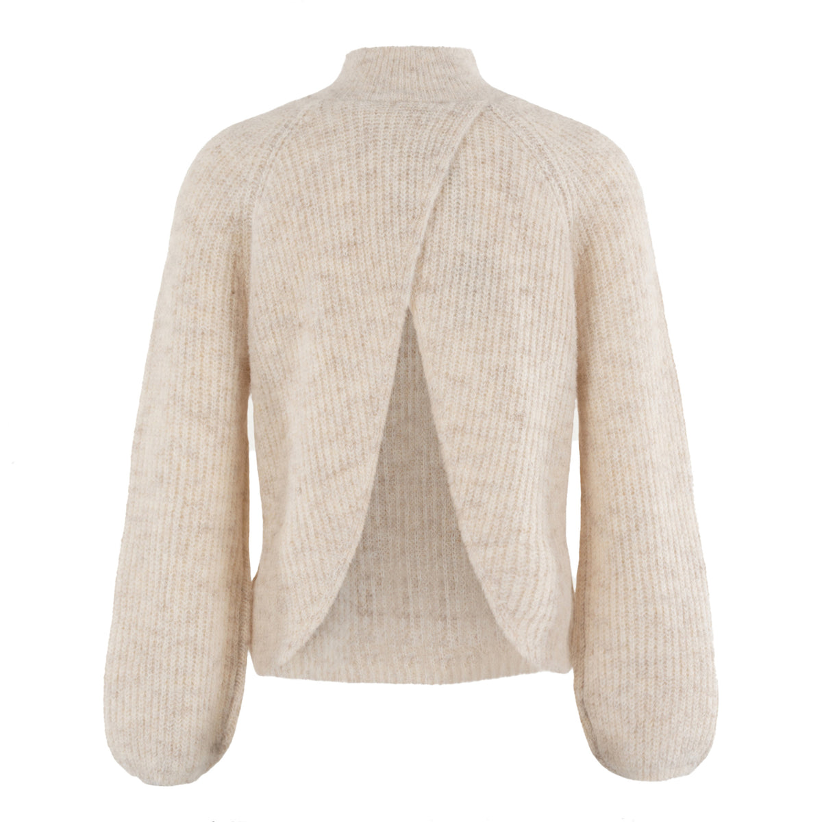 ANNA TRUI MET RUGOVERSLAG CREAM SOLID
