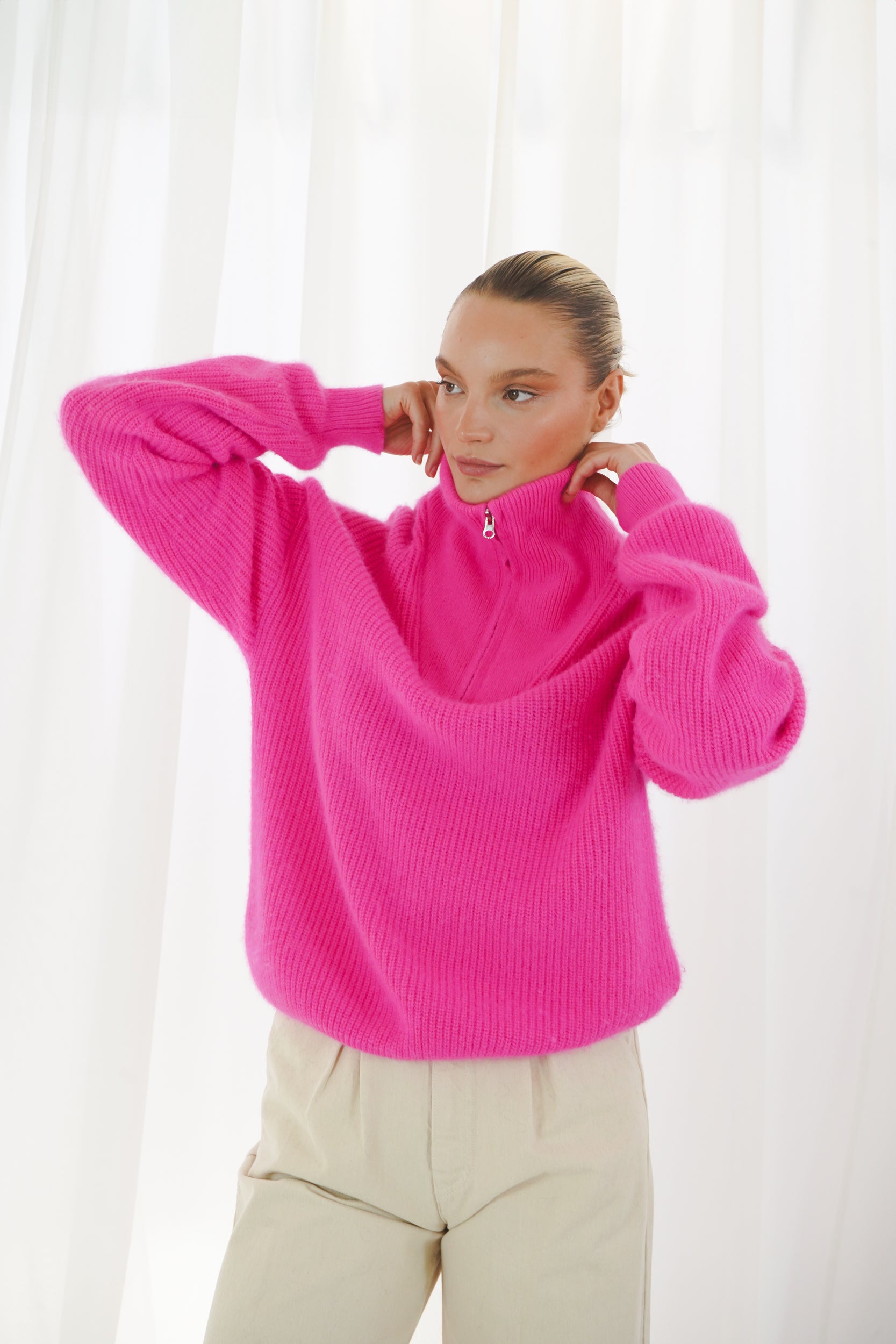 TWNS THE LABEL TRUI BRECKENRIDGE NEON PINK