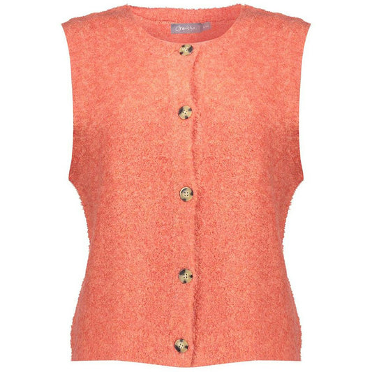 GEISHA GILET BOUCLE SALMON