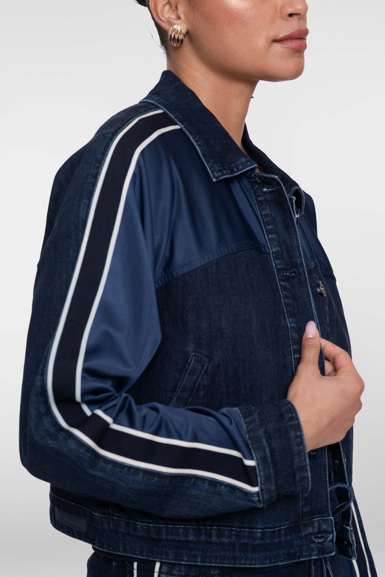 GEISHA JACK DENIM STRIPES DARK BLUE DENIM/NAVY