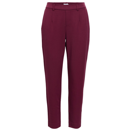 OBJECT BROEK LISA SLIM WINDSOR WINE