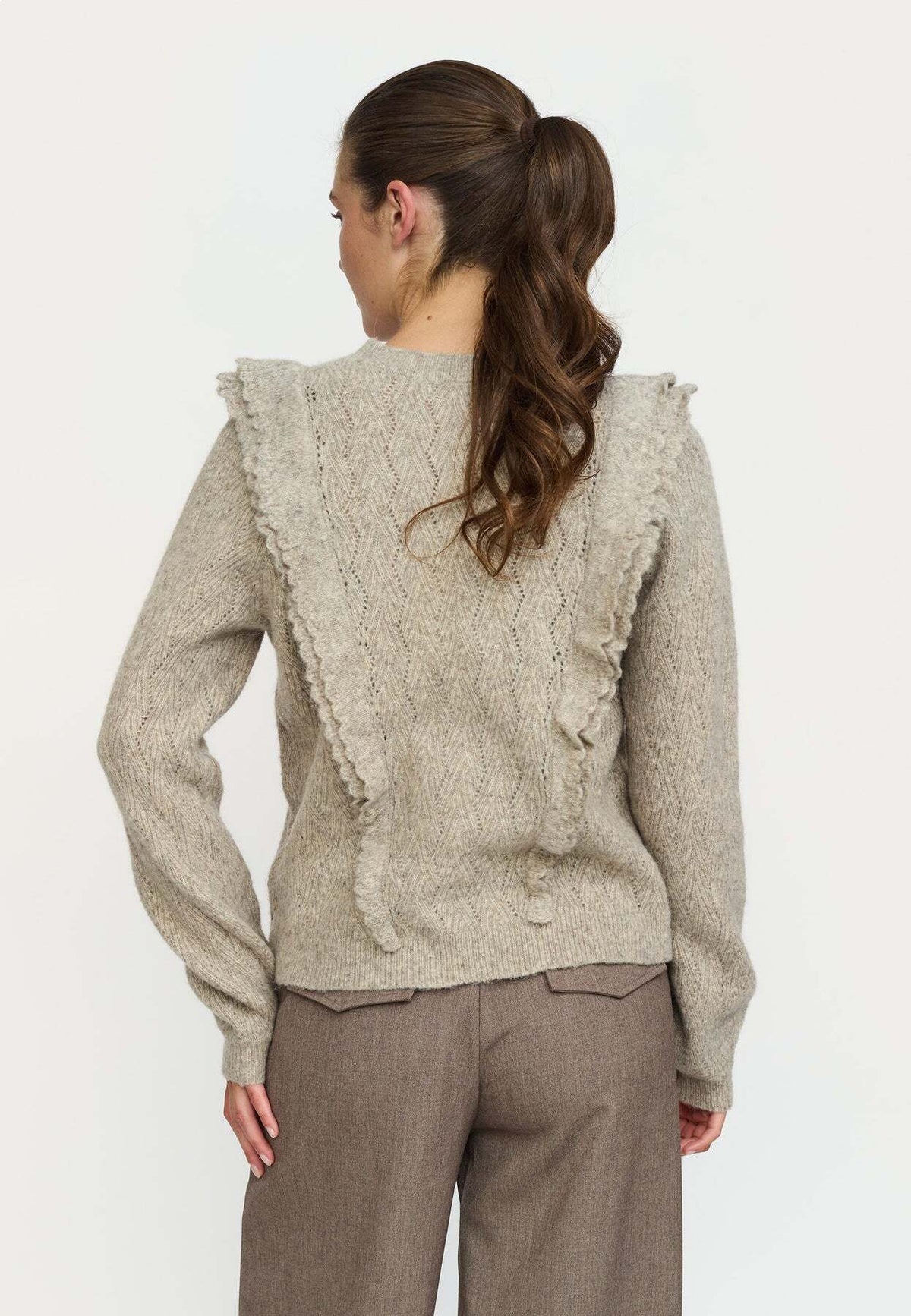 SOFT REBELS TRUI STORY SILVER MINK MELANGE