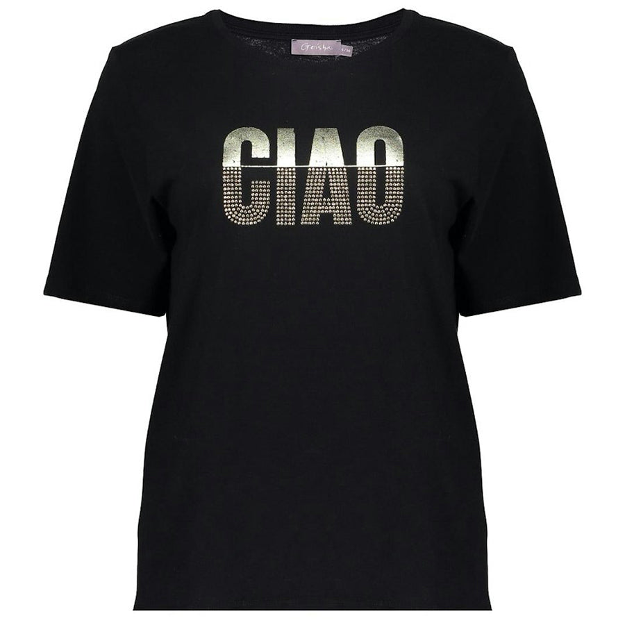 GEISHA T-SHIRT CIAO BLACK