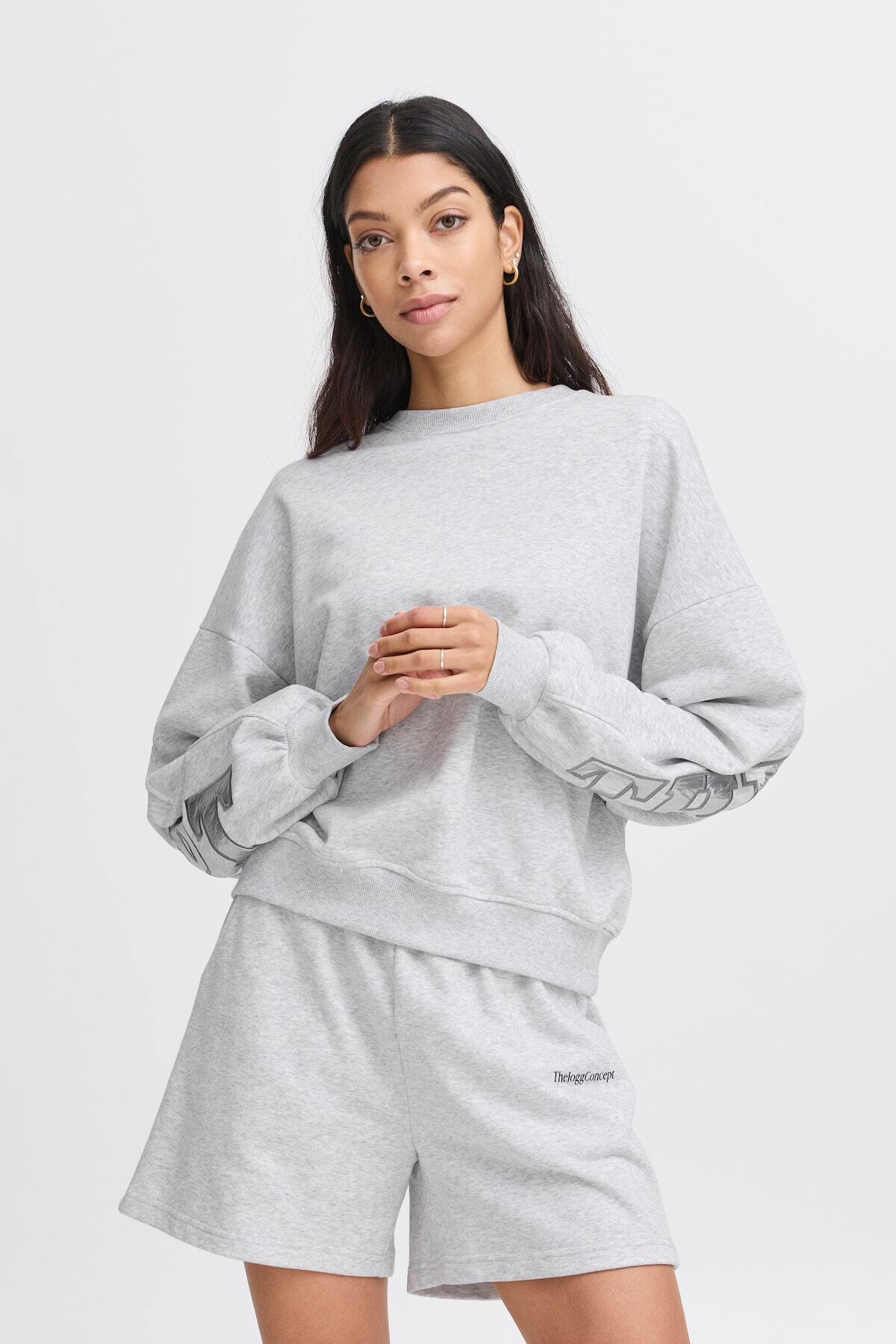 THE JOGG CONCEPT SWEATER SAJA LIGHT GREY MELANGE