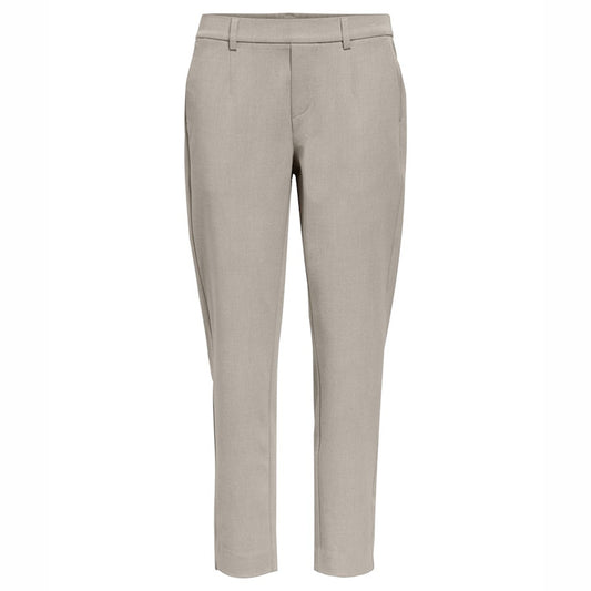 OBJECT BROEK LISA SLIM HUMUS/MELANGE