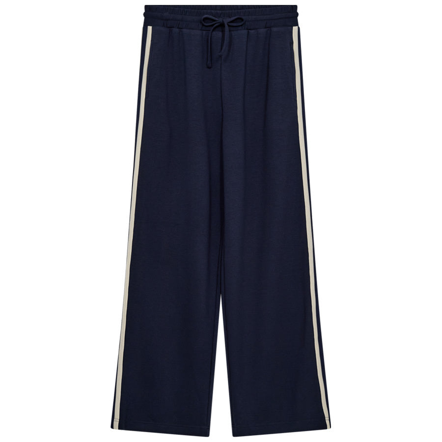 FREEQUENT BROEK LUCINDA NAVY BLAZER/STAR OFF-WHITE