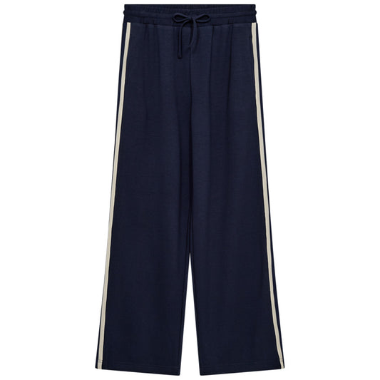 FREEQUENT BROEK LUCINDA NAVY BLAZER/STAR OFF-WHITE